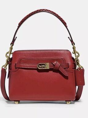 NEW COACH Tate 18 Crossbody With Whipstitch Red